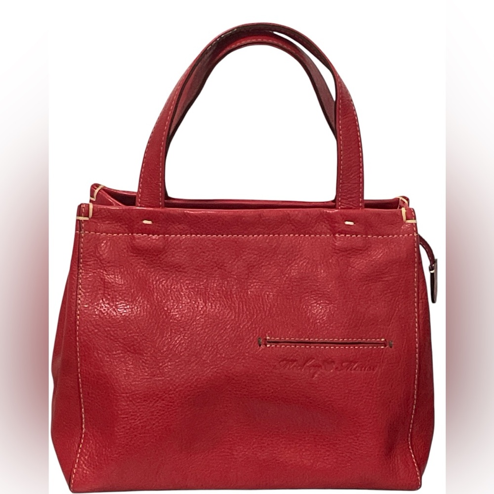 Rare Disney Bag Mickey Mouse Bag DAKOTA Red Leather Hand bag